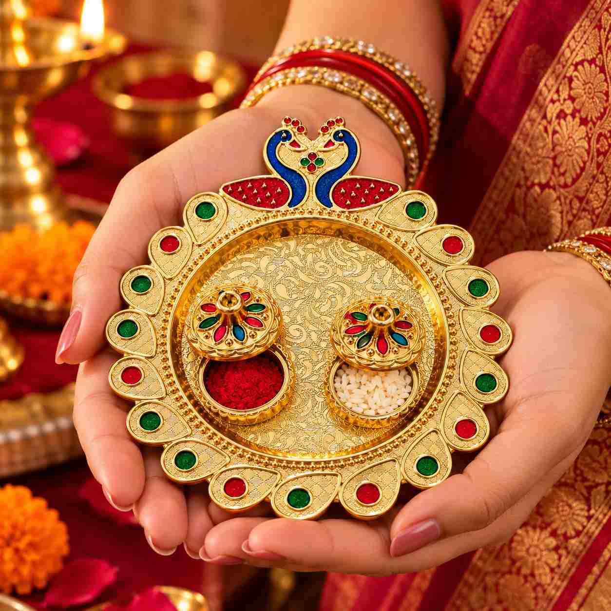 Roli Chandan Plate